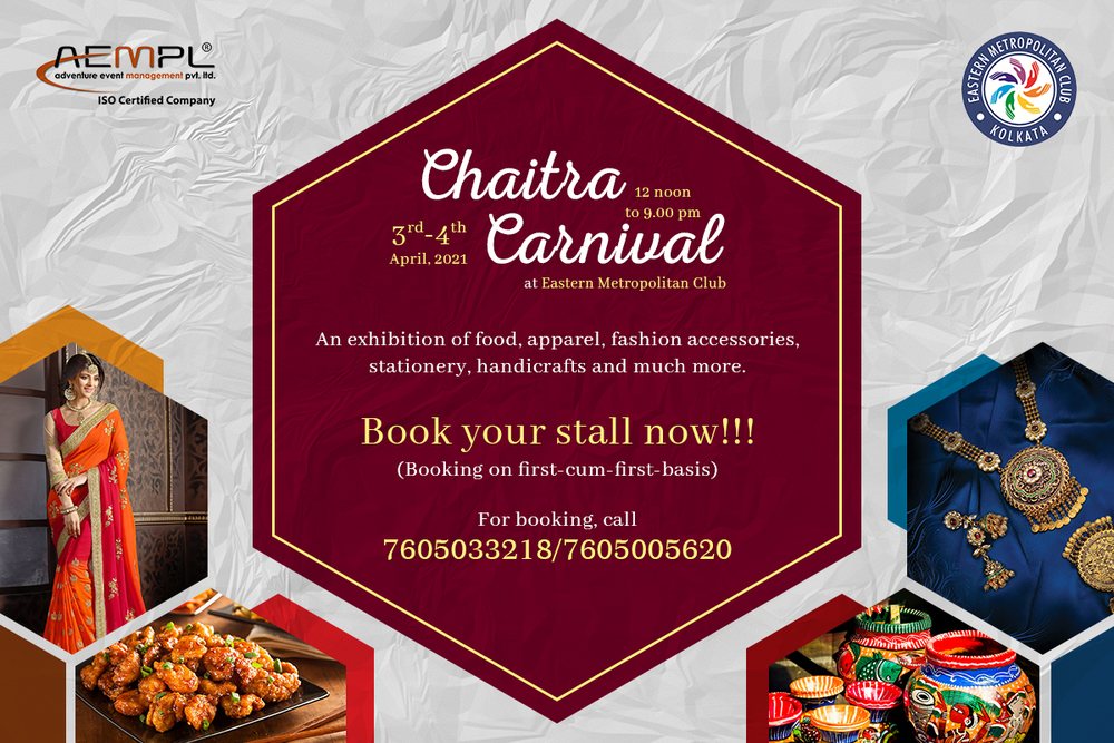 Chaitra carnival stall booking poster