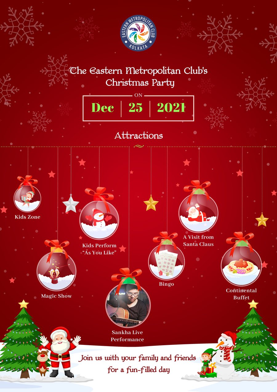 Christmas party poster