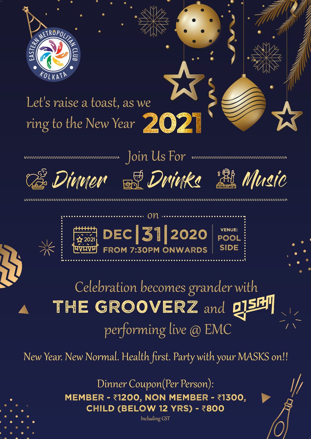 New Year's Eve 2020 invite