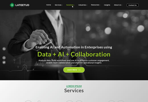 Homepage version 1