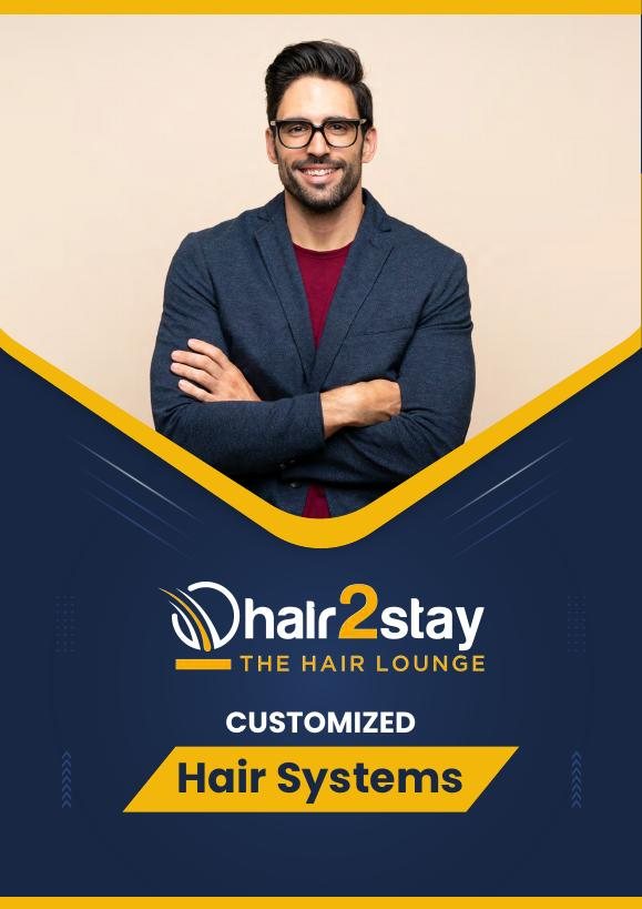Customised hair systems catalogue cover