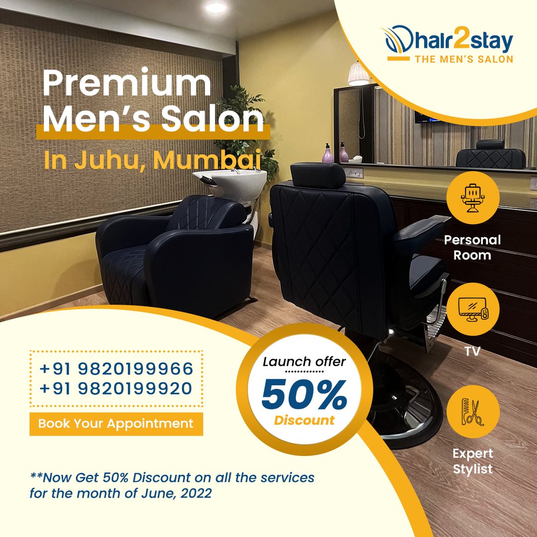 Premium men's salon launch offer post