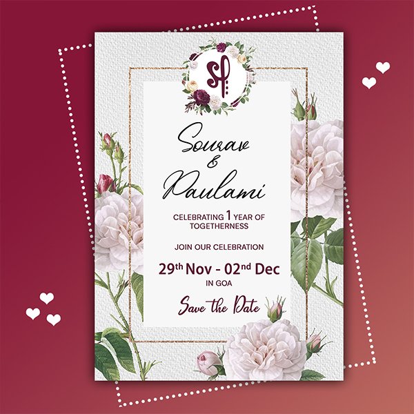 Invitations and greetings design preview