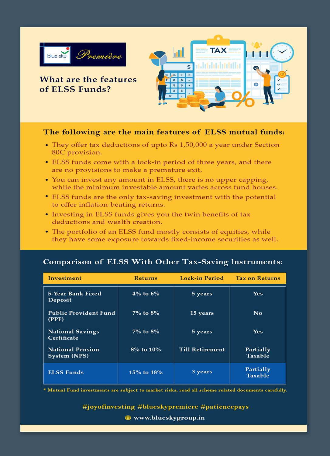 ELSS tax-saving flyer