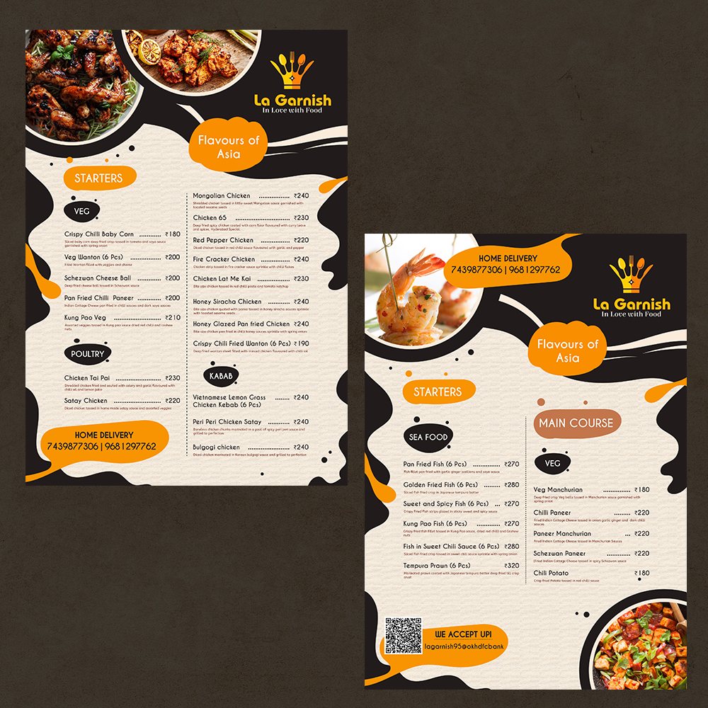 La Garnish — home-delivery menu