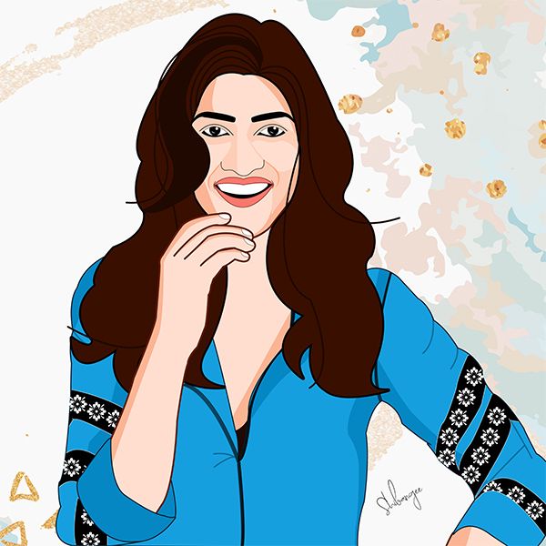 Caricature of Kriti Sanon