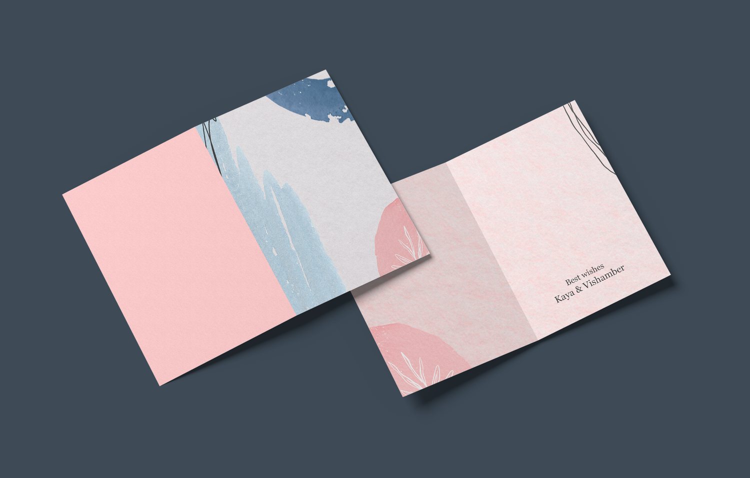 Set 04 — bi-fold blank card